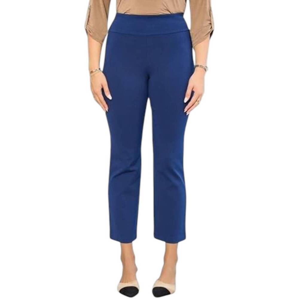 NEW DEAR SCARLETT magic high waist straight leg pants in navy